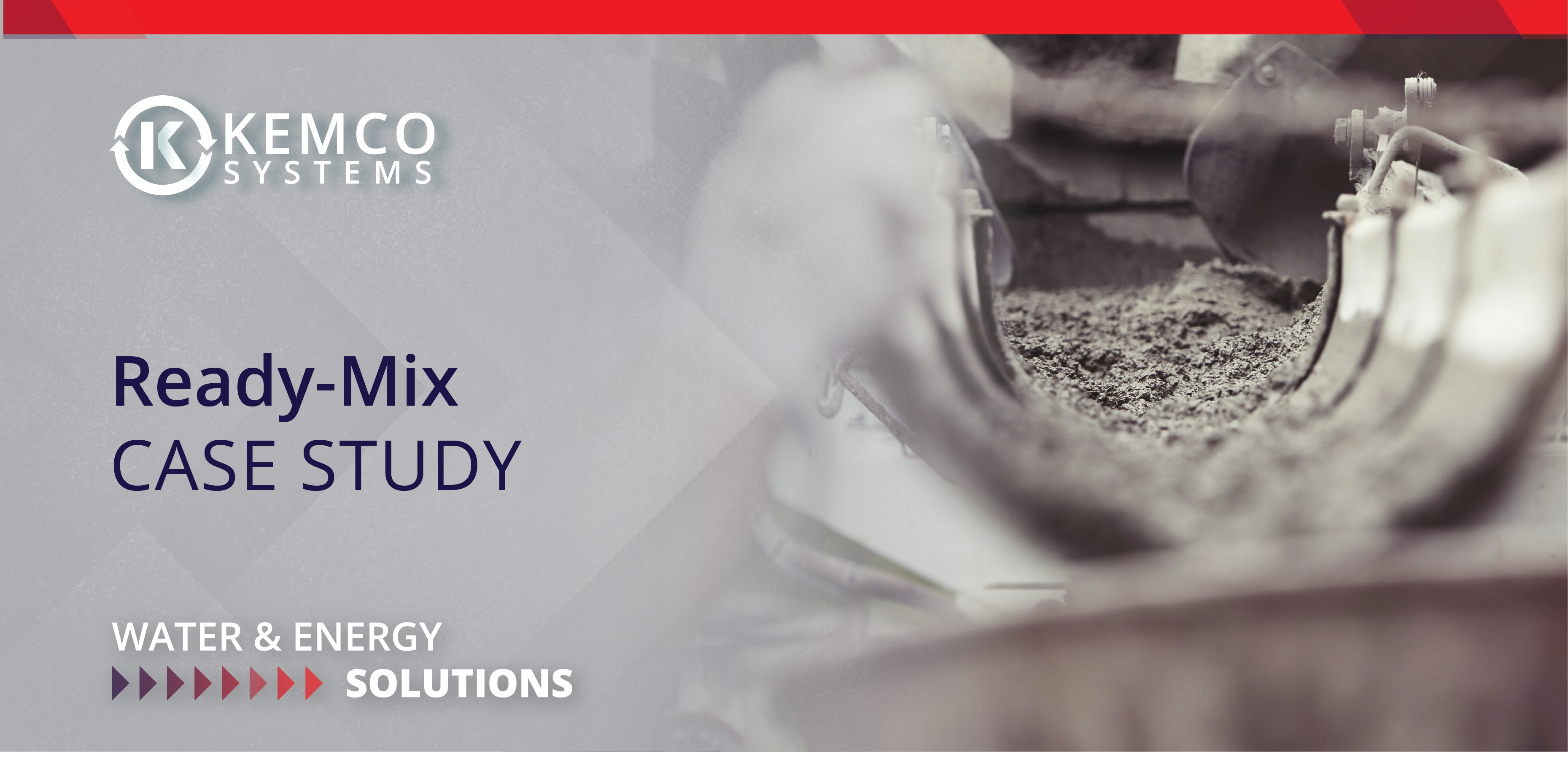 Kem Ready Mix Case Study Text Graphic with Concrete in Background
